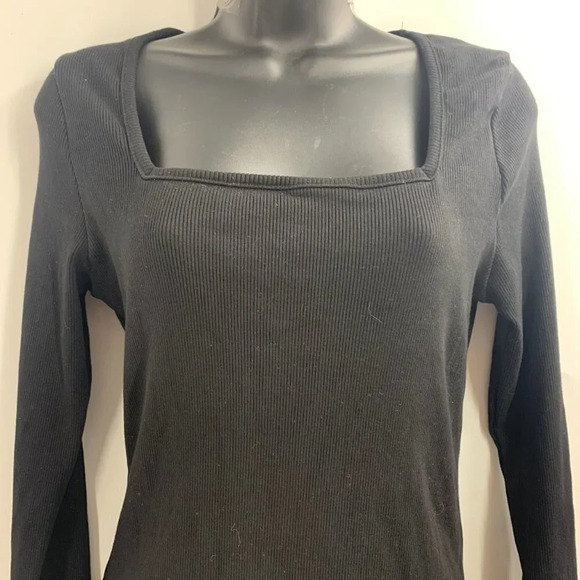 Fashion Nova Women's Ribbed Long Sleeve Square Neck Fitted Bodysuit Size 2X‎ NWT - Picture 4 of 14